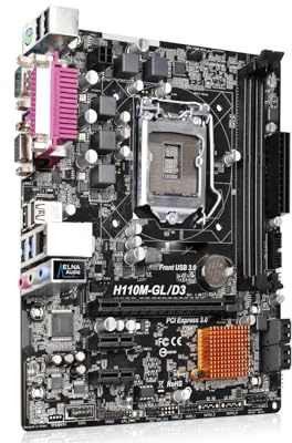Scheda madre Scheda madre Fit For ASROCK H110M-GL/D3 LGA 1151 Intel H110 supporta i7-6700 6400 7100 7400 7700 7600 CPU Micro ATX DDR3 32 GB M.2