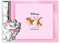 Disney Baby - Die Aristocats - Bilderrahmen aus Silber für Tisch oder Nachttisch mit 3D-Details Katze Minou für das Kinderzimmer des Mädchens, perfekt als Geschenkidee für Taufe oder Geburtstag