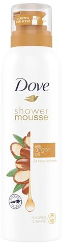 Dove Argan Oil Shower Mousse, 200 ml