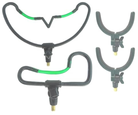 Rod Rest Set. Adjustable V Rest, Feeder Rest & 2 X Adjustable U Rest. 4pc Set