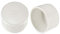 sourcing map 2 Stk. PVC Rohrkappe Schlupf Sockel Externe Ende Kappen 50mm