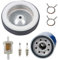 HIFROM Oil Filter Fuel Filter Air Filter Spark Plug kit Replacement for Honda GX630 GX660 GX690 Lawnmower Parts New