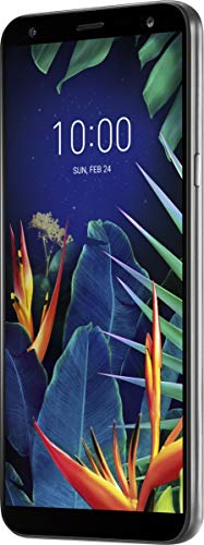LG K40 Smartphone (14.48 cm (5.7 Zoll) LC-Display, 32 GB interner Speicher, 2GB RAM, MIL-STD-810G, Android 8.0) Platinum Gray