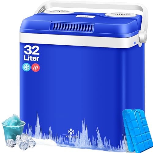 KESSER® Glacière 32 L 12 V, prise 230 V, Mini-réfrigérateur, Glacière thermoélectrique