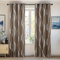 Deconovo Lot de 2 Rideaux Motif Ligne Balcon Extérieur L’Hotel Salle Enfant Rideau Phonique Argenté Occultant Isolant Thermique Anti Froid à Oeillets 140x175cm Taupe…
