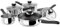 Judge Vista 5-Piece Set of Stainless Steel Pans, 16cm, 18cm & 20cm Saucepans with Lids, 14cm Milk Pan, 24cm Non-Stick Sauté Pan