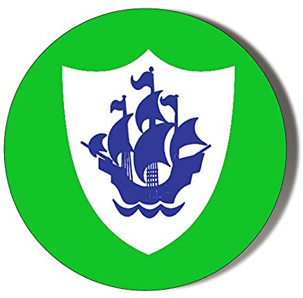 Gift Insanity BLUE PETER BADGE GREEN BACKGROUND 38mm Small Novelty Badge