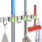 YoungNee Mop Broom Holder, 304 Stainless Steel Broom Holder, Wall Mounted, for Brush Mop and Broom Tool Storage (Green)