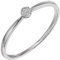 Jobo Damen Ring schmal 585 Gold Weißgold 7 Diamanten Brillanten Weißgoldring Größe 56