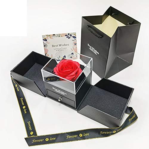 Jilijia Beauty Music Box, hölzerne Handkurbel, Die Schöne und das Biest, Themen-Spieluhr, tragbare Spieluhr, Mechanismus, Box, geschnitzte hölzerne Spieluhr für Frau