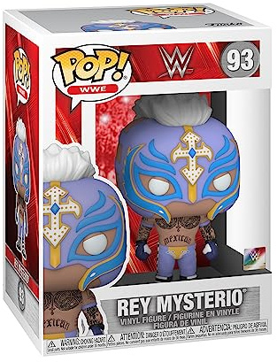 Funko Pop! WWE: Rey Mysterio - Vinyl-Sammelfigur - Geschenkidee - Offizielle Handelswaren - Spielzeug Für Kinder und Erwachsene - Sports Fans - Modellfigur Für Sammler und Display