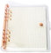 A6/A5 6 Löcher, bunter PVC-Einband, runder Ringordner mit Schnappverschluss, Loseblattordner, persönlicher Organizer (Rose Gold, A5 mini set)