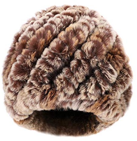 Strickmütze Winter Wintermütze Verdickt Warm Mütze Damen Mädchen Pelzmütze Flexibel Bunt Fellmütze Kaninchenfell Gestrickt Damenmütze Atmungsaktiv Weich Beanie Outdoor Alltagsleben Einheitsgröße