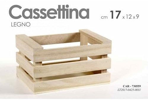 Iperbriko Cassetta Portapane Portaspezie in Legno, Rustico Decorativo, Bread Box, 17 x 12 x 9 cm, 652511031