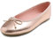 Feversole Women's Macaroon Colorful Memory Foam Cushion Ballet Flat Pumps Patent Rose Gold UK Size 5