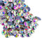 Beadsland 2880 Stück Hotfix Strasssteine, Hitzefix Strasssteine zum Basteln, Hotfix Kristallrunde Edelsteine, Kristall WeissAB (SS10/2.7-2.9mm)