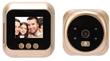 Visionneuse de Judas de Porte Intelligente, écran ABS IPS HD 160 Degrés Grand Angle 720 Degrés Judas Caméra, Enregistrement Automatique, Caméra de Surveillance de Caméra de Sécurité pour Maison Famili