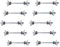 GEFONG Boulons de Connexion du Plan de Travail M6 Longueur 120mm Acier Galvanisé Vis de Connecteur de Meubles Raccords pour l'assemblage Serrage et Fixation 10 Pcs