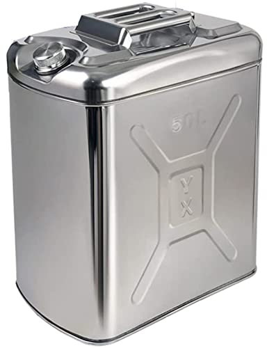 UIBAO Bidón para Gasolina Bidón De Combustible Garrafa De Gasolina Y Diésel En Metal Ideal para Viajes Largos,50L