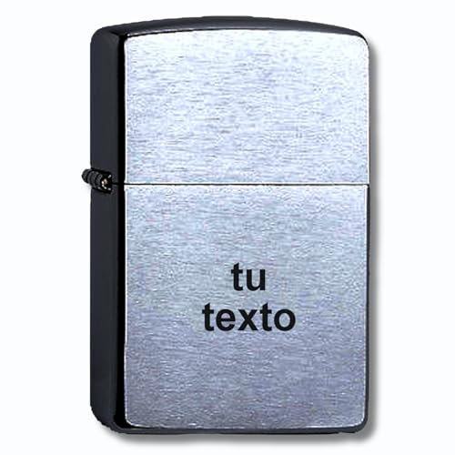 Mechero de Gasolina Compatible con Zippo con Grabado Personalizado, tu Texto o Nombre