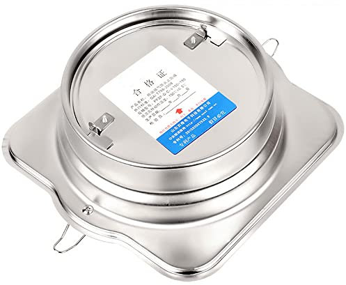 DEZARO Raccord avec clapet Anti-Retour - Clapet Anti Retour hotte - pour système de Ventilation VMC - Diamètre de 100mm 120mm 150mm 160mm 180mm, Acier Inoxydable 304, 150mm
