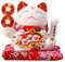 EIAOSI 7 Keramik Winkende Katze Maneki Ornament Feng Shui Dekoration Schaukel Katze,C
