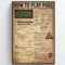 Bioputty Wanddekoration, Metallschild, Motiv: 'How to Play Pool Billard Lover', 30,5 x 20,3 cm, Retro-Bild