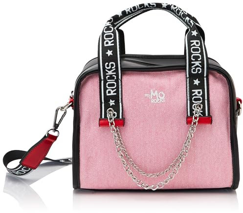 speedlight Women's Henkeltasche Damen Shopper, Schwarz Rot