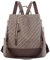 SODOLLEE Damen Rucksack Anti Diebstahl Backpack Mehrere Taschen Frauen Daypack Causal Mädchen Wasserdicht PU Leder Leichter Schulrucksack für Universität Reisen Braun B