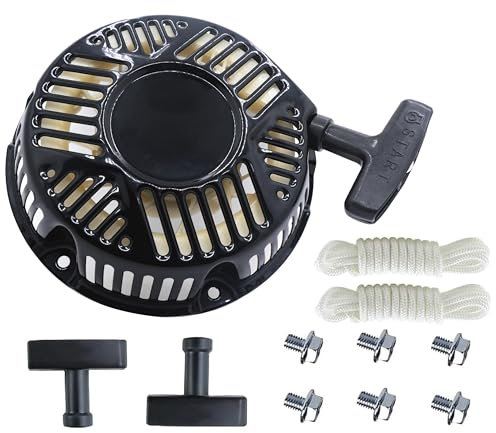 Hippotech 590607 Pull Start Assembly, Avviatore a strappo con corda di ricambio per idropulitrice generatore Briggs Stratton 590607 797276 163cc 208cc