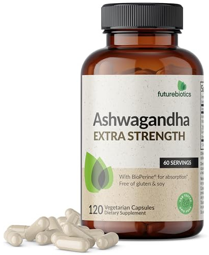 Futurebiotics Ashwagandha Extra Strength Stress & Mood Support 120 Capsules
