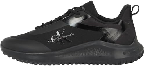 Calvin Klein Runner Sneaker para Hombre Zapatillas de Deporte, Negro (Triple Black), 46