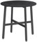 VASAGLE Esstisch klein, runder Küchentisch, für Wohnzimmer, Büro, 80 cm d, 75 cm H, Industrie-Design, ebenholzschwarz-tintenschwarz KDT080B02