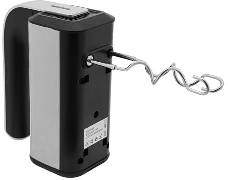 Handmixer, 800W, mit Exit-Taste, 5 Geschwindigkeiten, 2 Rührbesen, 2 Edelstahl-Knethaken, Handrührer, Handrührgerät, Pürierstab, Mixbecher