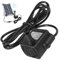 Bombas de fuentes solares, bombas de agua solar, DV 5.5V-12V 3W Mini Bombas de fuentes solares, 300/h de bombas de características de agua impermeables silenciosas, distancia de pulverización de 4.9
