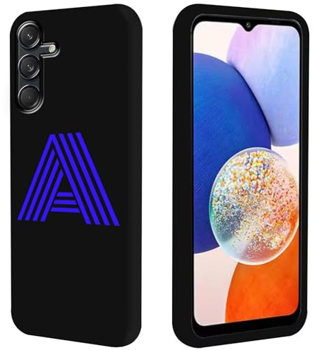 FortiCase Personalisierte Handyhülle für Samsung Galaxy S24 FE,Schwarz Silikon Hülle,mit Name/Name Text Personalisiert Case,für Samsung Galaxy S24 FE Personalisierte Schutzhülle -DYZ