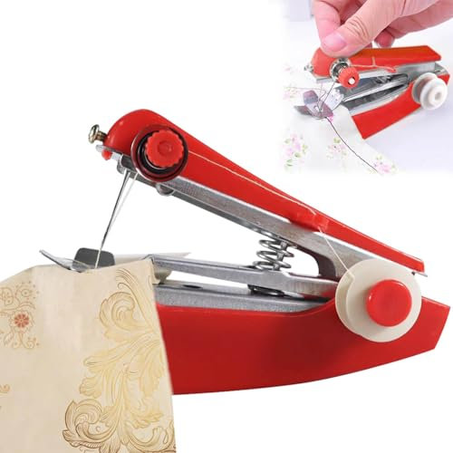 3pcs Handnähmaschine, Mini-Nähmaschine, Schnellstichwerkzeug, Geeignet, Tragbare Stichnähmaschine für DIY Baumwollstoff, Kleidung, Vorhang (1pc)
