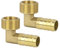 2PCS Raccords de Tuyau Coude Cannelé Connecteur en Laiton, 16mm x G3/4 Adaptateur de Tuyau Mâle pour Eau Carburant Air Eau Carburant Pneumatique Tuyau