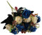 Mini Künstliche Rose 12 Rosenköpfe Kunstblumen wie echt Konservierte Pflanzen Unechte Deko Blumen Fühlt Sich Echt An Blumenkopf Flower Bouquet Kunstrosen für Hochzeit Party Brautsträuße Home