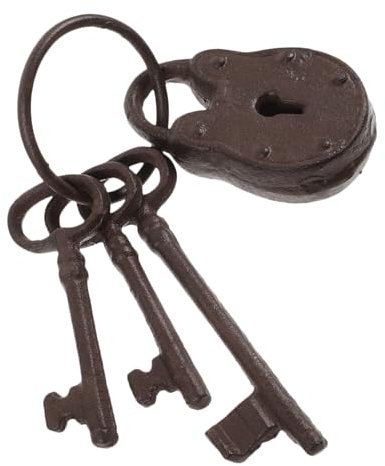 Holibanna Llave De Hierro Fundido De Estilo Antiguo. Decoración Antigua Llave De Hierro Fundido De Granja Llave Retro De Hierro Fundido Llavero De Hierro Fundido Planchar