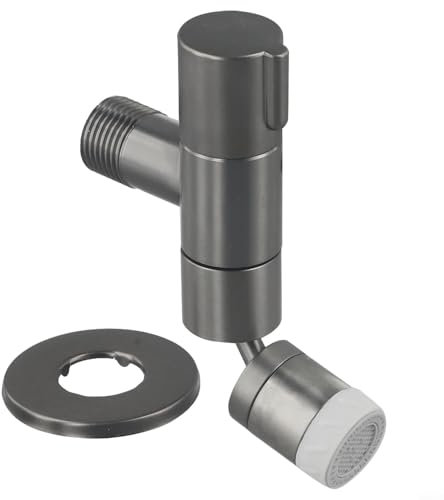 Rubinetto da parete in acciaio inox per esterni, per lavelli e piscine (grigio)