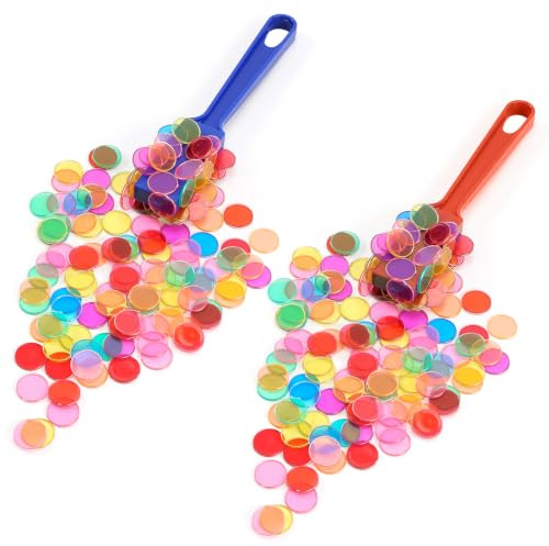 Leikedun Kit de Bingo Magnétique, 2 Bâtons Magnétiques et 200 Jetons Loto (ø 19 mm), Jouets Éducatifs Adaptés pour Enfants et Adultes, Familles, Groupes et Activités