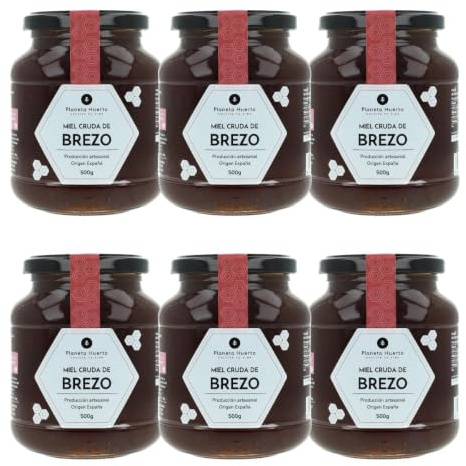 PLANETA HUERTO | Pack 6x Miel Cruda de Brezo 500 gr