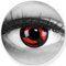 Funnylens Sharingan Kontaktlinsen Kakashi in rot - weich ohne Stärke 2er Pack + gratis Behälter – 12 Monatslinsen - perfekt zu Halloween Karneval Fasching oder Fasnacht