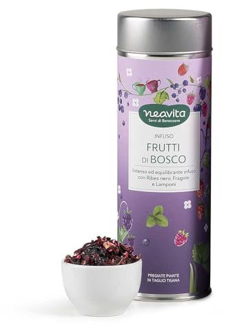 Neavita Frutti Di Bosco Infuso Di Frutta Silver Tin Barattolo Sfuso, 100g