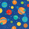 Blast Off Birthday Beverage Napkins 25cm (16 pk)