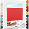 Schuette® Plissee mit Bohren zum Anschrauben ● Premium Kollektion: Geisha's Lips (Rot) ● 120x80cm (Breite x Höhe) ● Suprafix Faltrollo Befestigung ● Bequeme Rollo Montage inkl. Video