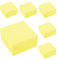 D.RECT Haftnotizen Gelb – 6x Sticky Notes Würfel à 400 Blatt – 76 x 76 mm – 2400 Haftnotizzettel – Super Sticky Selbstklebend – Für Büro, Schule & Zuhause