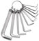 fiXte® Hex Key Set and Keyring, 10-Piece