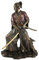Zen et Ethnique Samurai-Statue aus Kunstharz